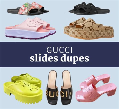 gucci slide sandal dupe|gucci knockoff sandals.